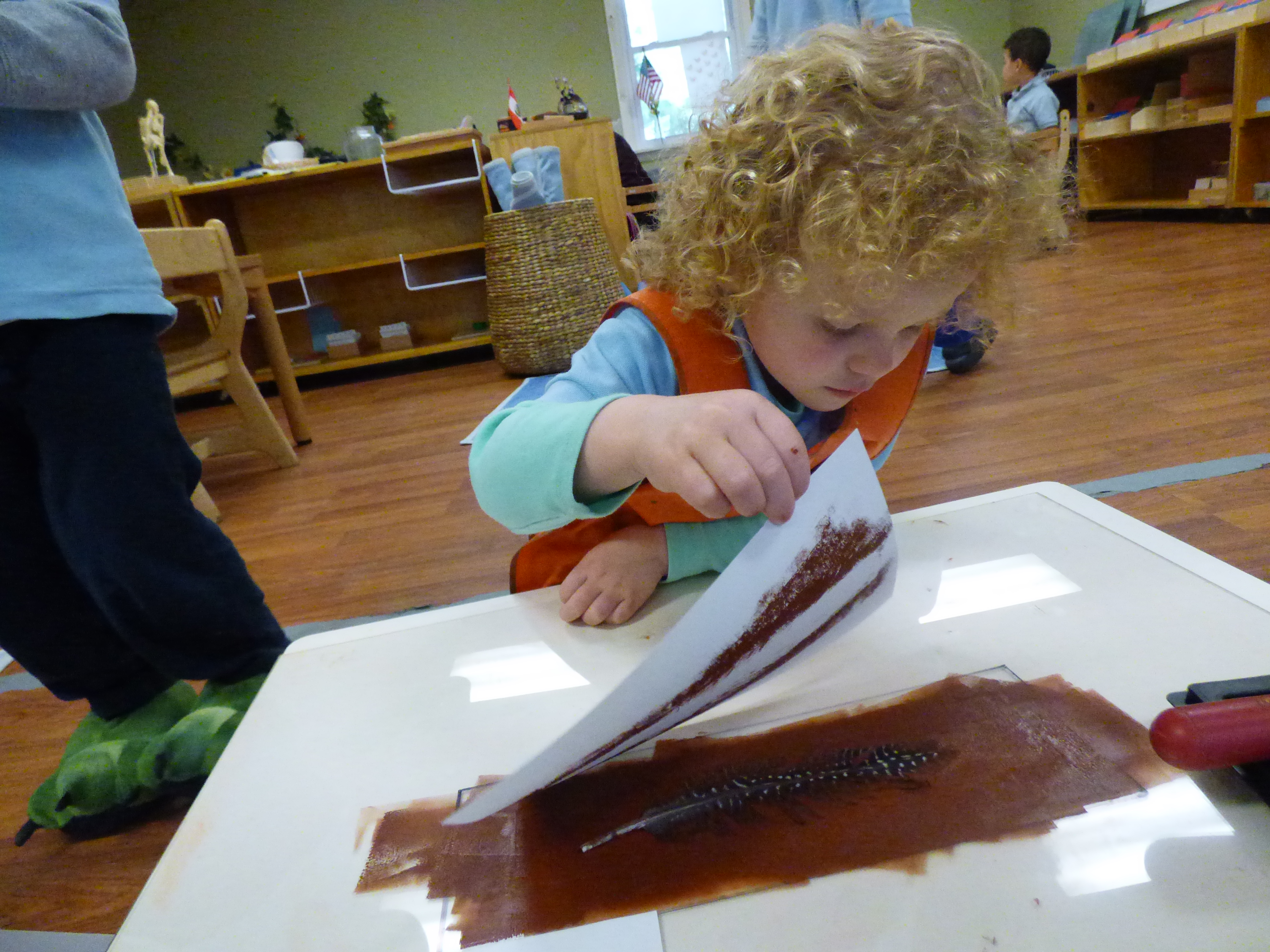 Kids learning about birds