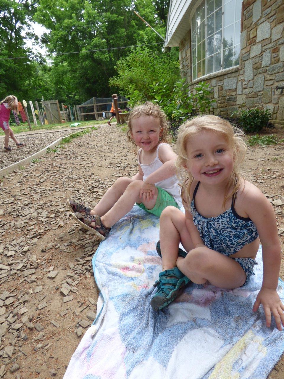 Having fun in the sun