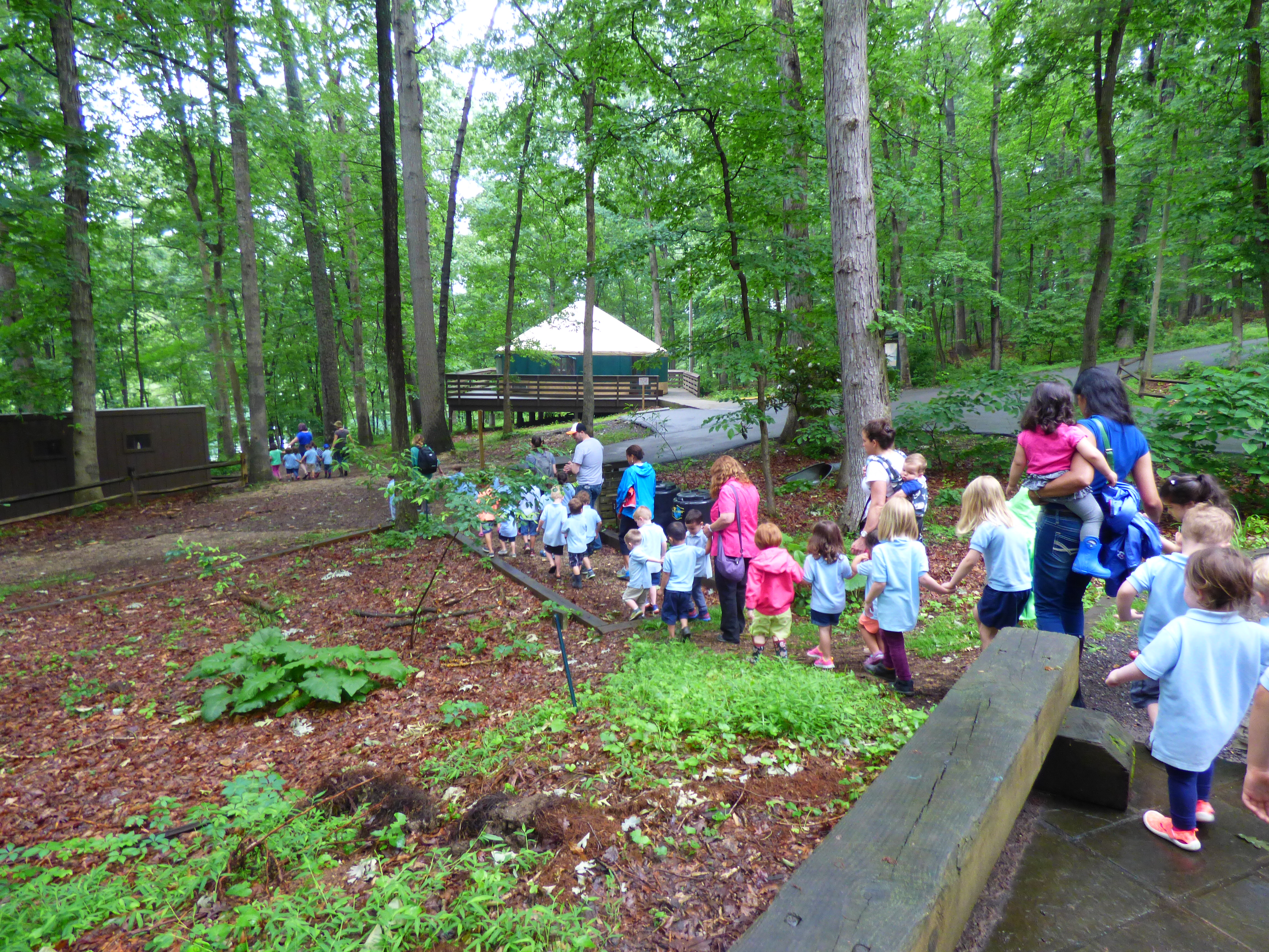 Kids learning about caterpillars